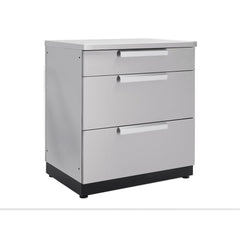 Newage Products Outdoor Kitchen Cabinets Stainless Steel 32" 3-Drawer Cabinet