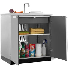 Newage Products Outdoor Kitchen Cabinets Stainless Steel 32" Sink Cabinet