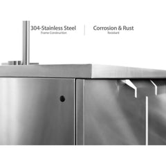 Newage Products Outdoor Kitchen Cabinets Stainless Steel 32" Sink Cabinet