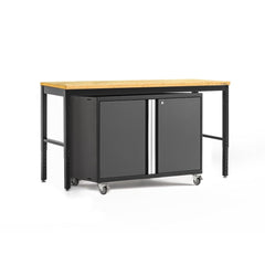 Newage Products Pro 3.0 Series 42" Base Cabinet And 84" Workbench With Worktop