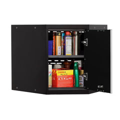 Newage Products Pro 3.0 Series Black 24" Corner Wall Cabinet