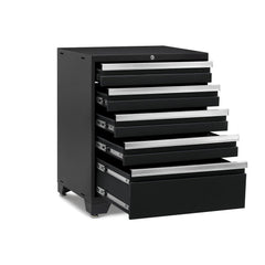 Newage Products Pro 3.0 Series Black 28" 5-Drawer Tool Cabinet