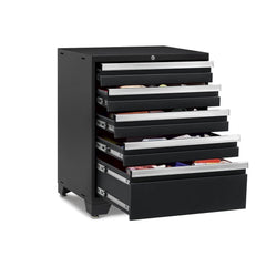 Newage Products Pro 3.0 Series Black 28" 5-Drawer Tool Cabinet