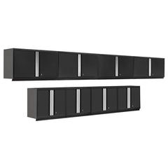 Newage Products Pro 3.0 Series 8-Piece Wall Storage System (4X 28", 4X 42")