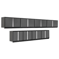 Newage Products Pro 3.0 Series 8-Piece Wall Storage System (4X 28", 4X 42")