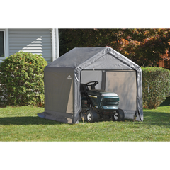 Shelterlogic 6 x 6 x 6 Ft. Peaked Style Shed-In-A-Box With Grey Cover