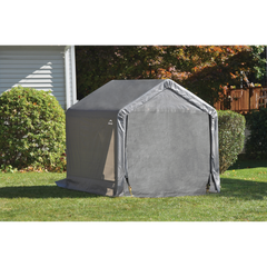 Shelterlogic 6 x 6 x 6 Ft. Peaked Style Shed-In-A-Box With Grey Cover