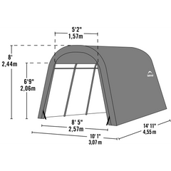 Shelterlogic Autoshelter Roundtop