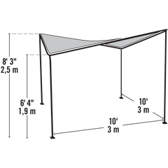 Shelterlogic Del Ray Gazebo Canopy 10 x 10 Ft.