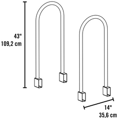 Shelterlogic Firewood Rack Adjustable Bracket Kit