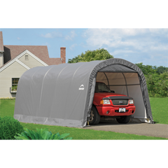 Shelterlogic Garage-In-A-Box Roundtop 12 x 20 Ft. In Grey