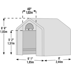 Shelterlogic Growit Backyard Greenhouse 6 x 8 Ft.