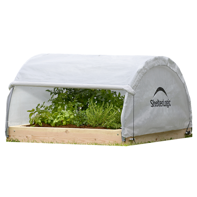 Shelterlogic Growit Raised Garden Bed Roundtop Greenhouse 4 x 4 Ft.