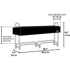 Shelterlogic Heavy Duty Firewood Rack With Cover