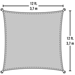 Shelterlogic Heavyweight Square Shade Sail