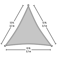 Shelterlogic Heavyweight Triangle Shade Sail