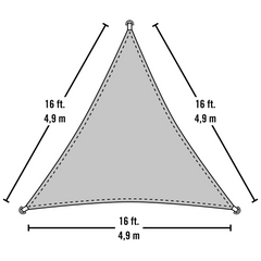 Shelterlogic Heavyweight Triangle Shade Sail