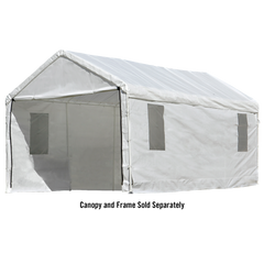 Shelterlogic Maxap Canopy Enclosure Kit With Windows 10 x 20 Ft. In White