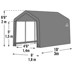 Shelterlogic Peaked Style Shed-In-A-Box