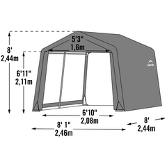 Shelterlogic Peaked Style Shed-In-A-Box