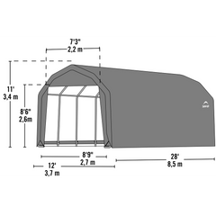 Shelterlogic Sheltercoat Barn Style Garage (All Options)