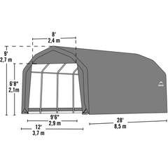 Shelterlogic Sheltercoat Barn Style Garage (All Options)