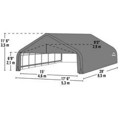 Shelterlogic Sheltercoat Garage, Extra-Wide, Peaked Style (All Options)