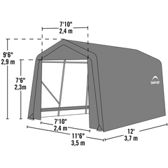 Shelterlogic Sheltercoat Garage, Peaked Style (All Options)