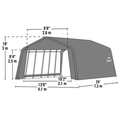 Shelterlogic Sheltercoat Garage, Peaked Style (All Options)