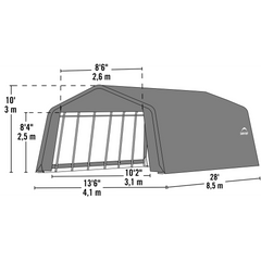 Shelterlogic Sheltercoat Garage, Peaked Style (All Options)