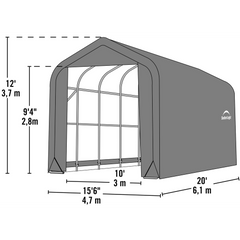 Shelterlogic Sheltercoat Garage, Peaked Style (All Options)