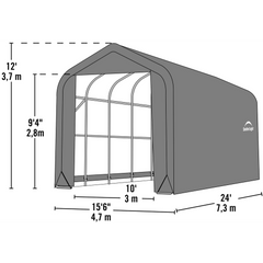 Shelterlogic Sheltercoat Garage, Peaked Style (All Options)