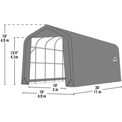 Shelterlogic Sheltercoat Garage, Peaked Style (All Options)