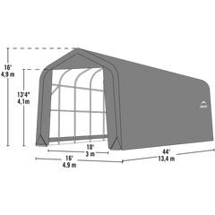 Shelterlogic Sheltercoat Garage, Peaked Style (All Options)