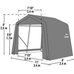 Shelterlogic Sheltercoat Garage, Peaked Style (All Options)