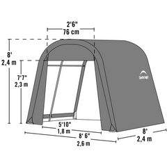 Shelterlogic Sheltercoat Wind And Snow Rated Roundtop Garage