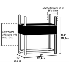 Shelterlogic Ultra Duty Firewood Rack