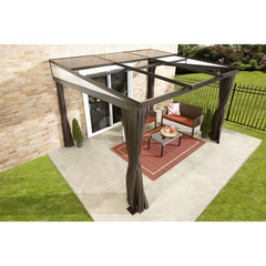 Sojag Budapest Wall-Mounted Gazebo 10 x 12 Ft.