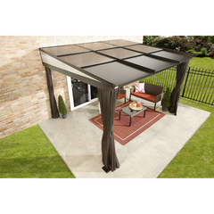 Sojag Budapest Wall-Mounted Gazebo 10 x 12 Ft.