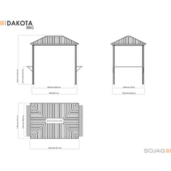 Sojag Dakota Grill Gazebo 6 x 8 Ft.