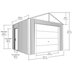 Sojag Everest Garage In Charcoal