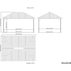 Sojag Genova Ii Double Roof Gazebo