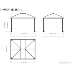 Sojag Monteserra Gazebo 10 x 12 Ft.