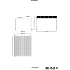 Sojag Portland Wall-Mounted Gazebo