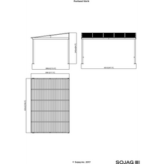 Sojag Portland Wall-Mounted Gazebo