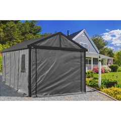 Sojag Samara Carport 12 Ft x 20 Ft. In Dark Grey