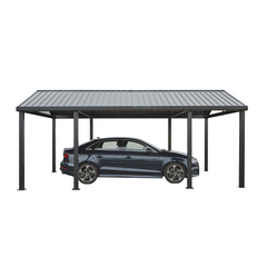 Sojag Samara Carport 12 Ft x 20 Ft. In Dark Grey