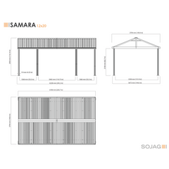 Sojag Samara Enclosure Kit 12 x 20 Ft.