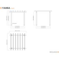 Sojag Yamba Pergola 10 x 10 Ft.