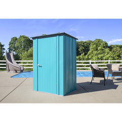 Spacemaker Patio Shed 4 x 3 Ft. In Teal And Anthracite